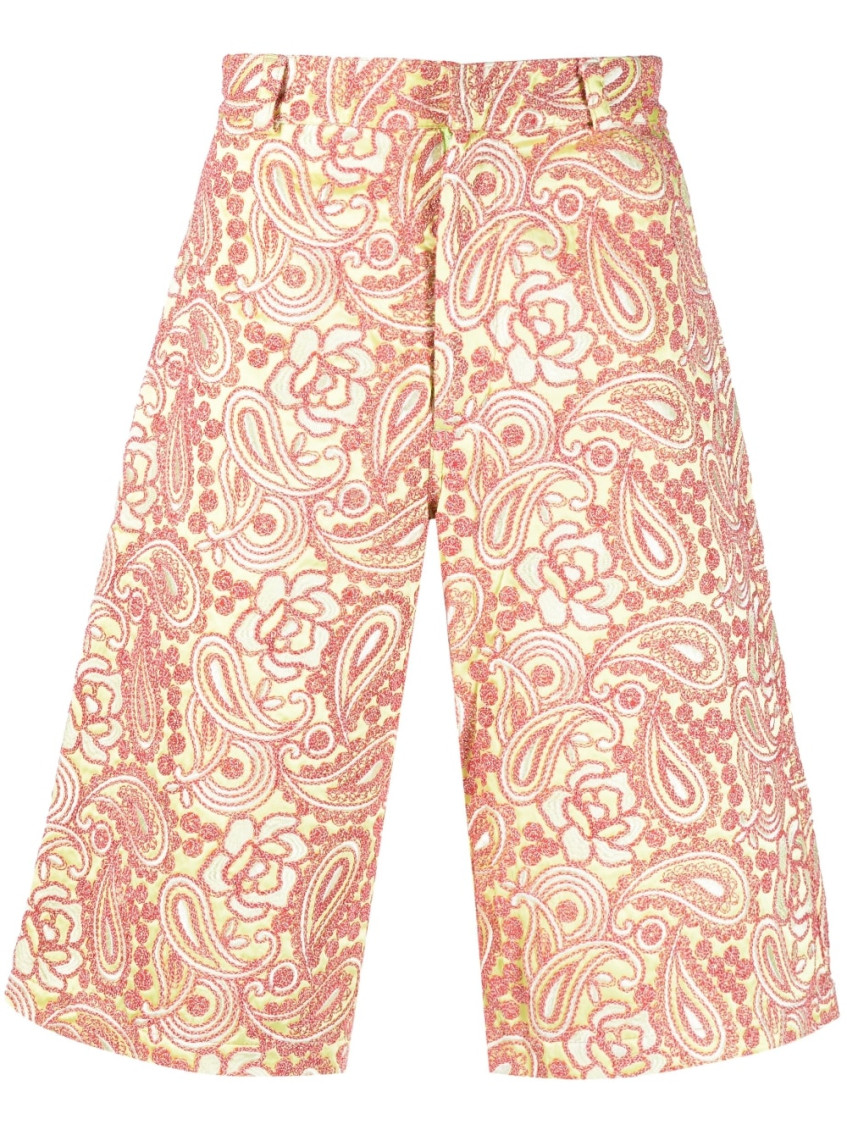 Shop Bluemarble Multi Color All Over Embroidered Shorts In Multicolor