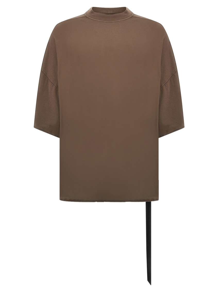 Rick Owens Grey Tommy T Cotton T-shirt In Grey