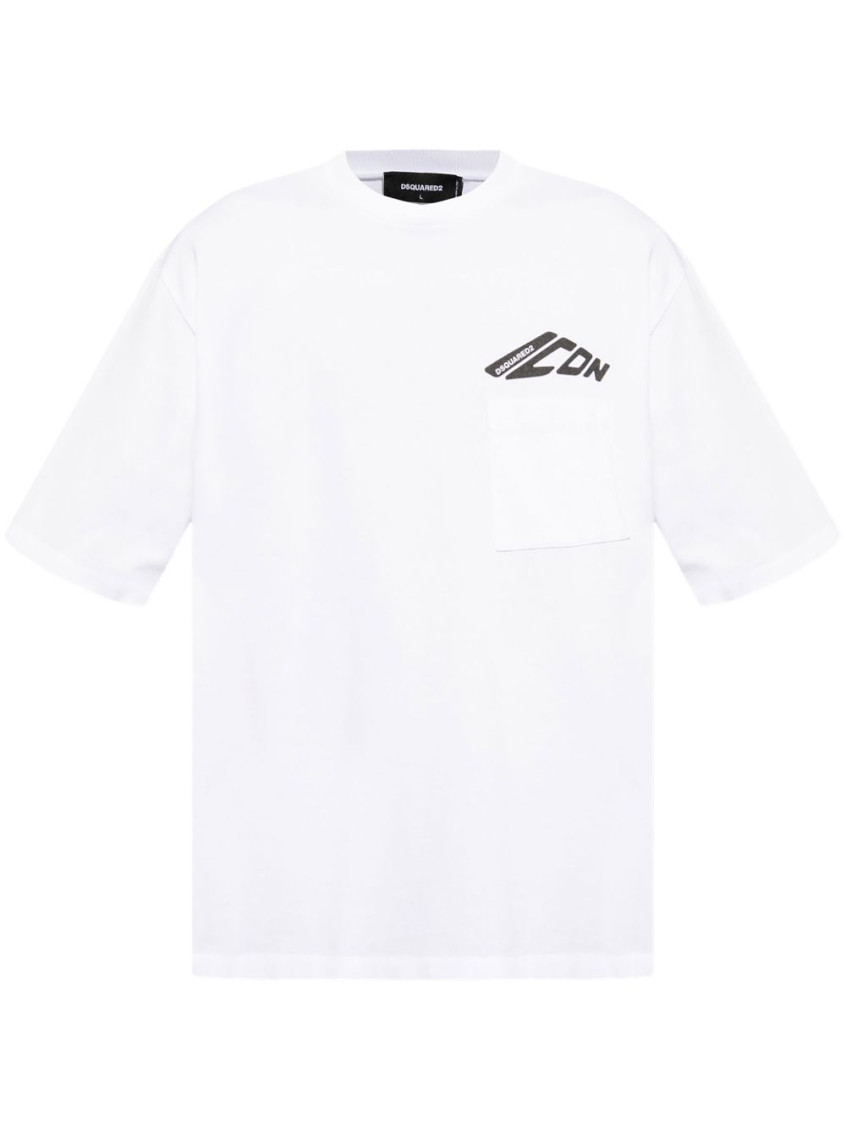 Dsquared2 Loose Fit T-shirt In White