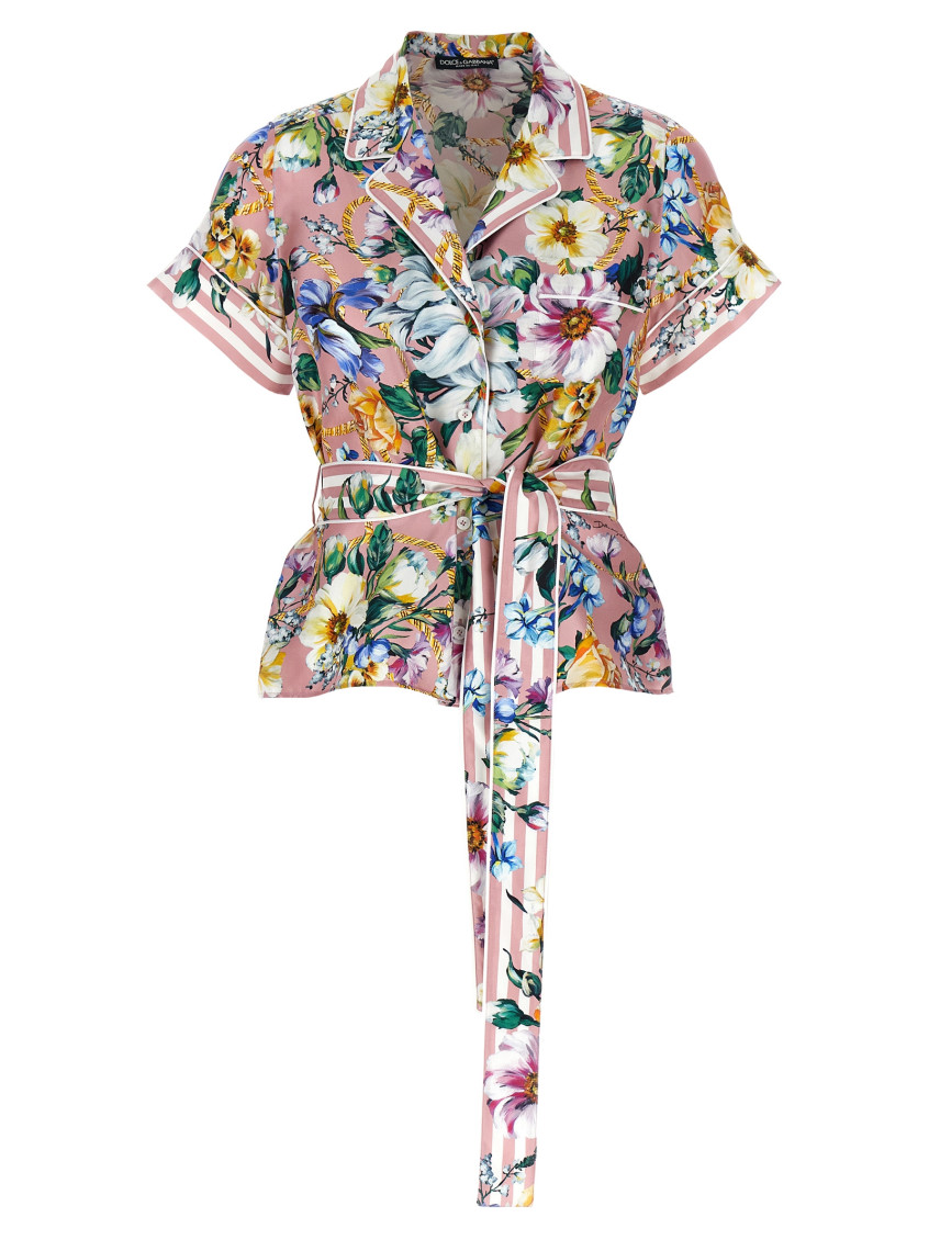 Shop Dolce & Gabbana Multicolor Floral Shirt