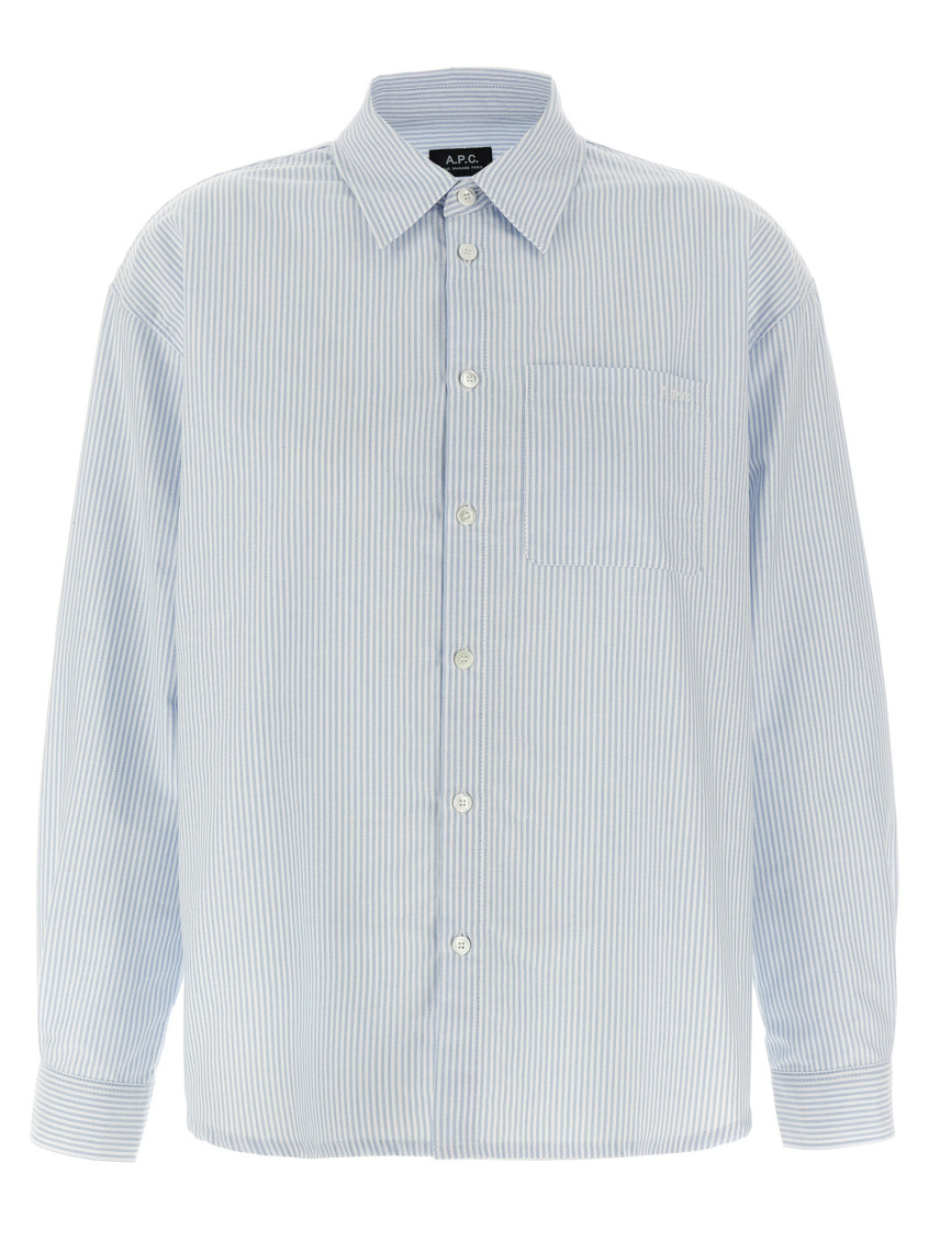 Apc Boyfriend Shirt And Blouse Light Blue In Light Blue