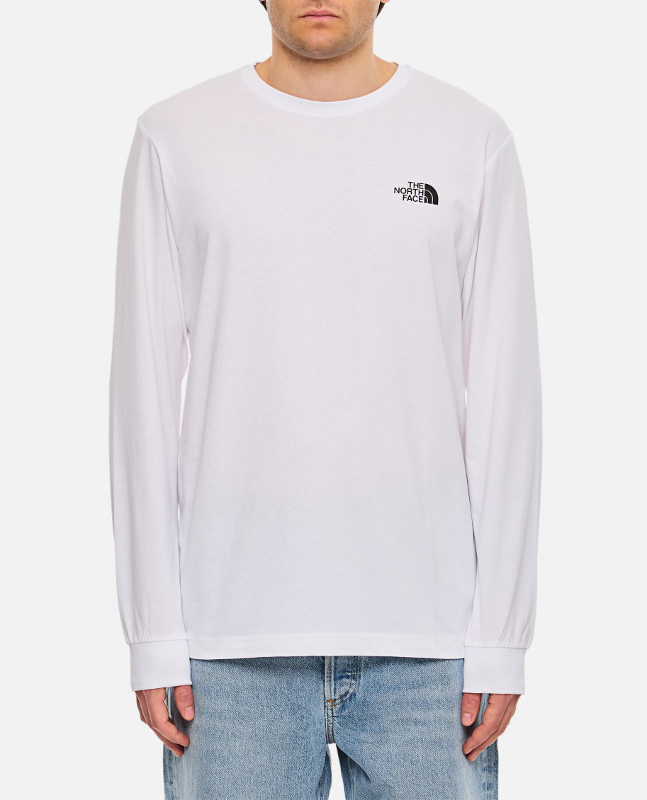Shop The North Face White Long Sleeved T-shirt