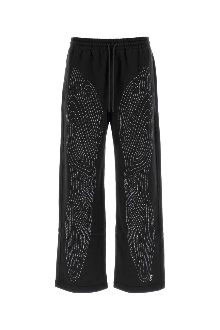 Off-white Off White Pantalone In Black