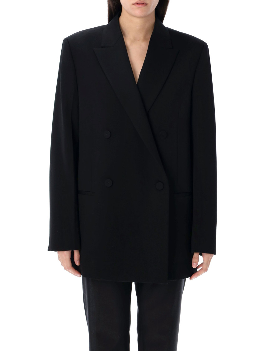 Jil Sander Women's Compact Wool Grain De Poudre Blazer In Black