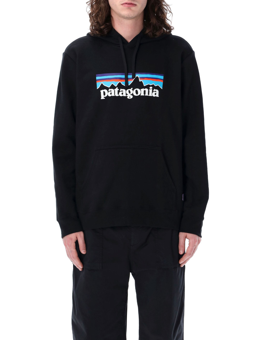 Patagonia P-6 Logo Uprisal Hoody In Black