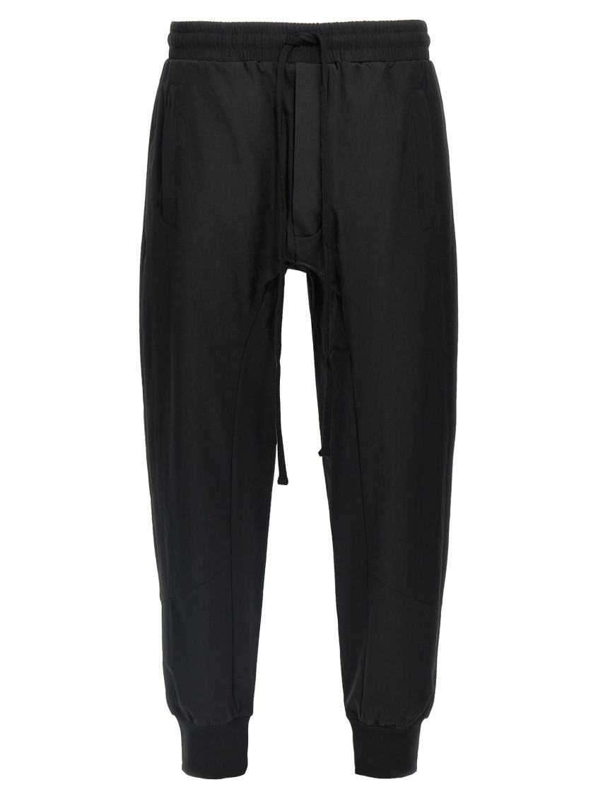 Thom Krom Nylon Trousers With Elasticated Drawstring In Black