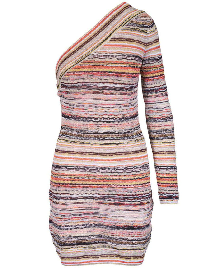Shop Missoni Multicolor Striped Mini Dress