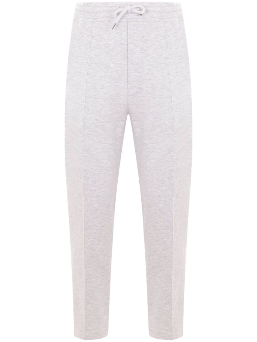 Shop Brunello Cucinelli Grey Cotton Blend Sweatpants