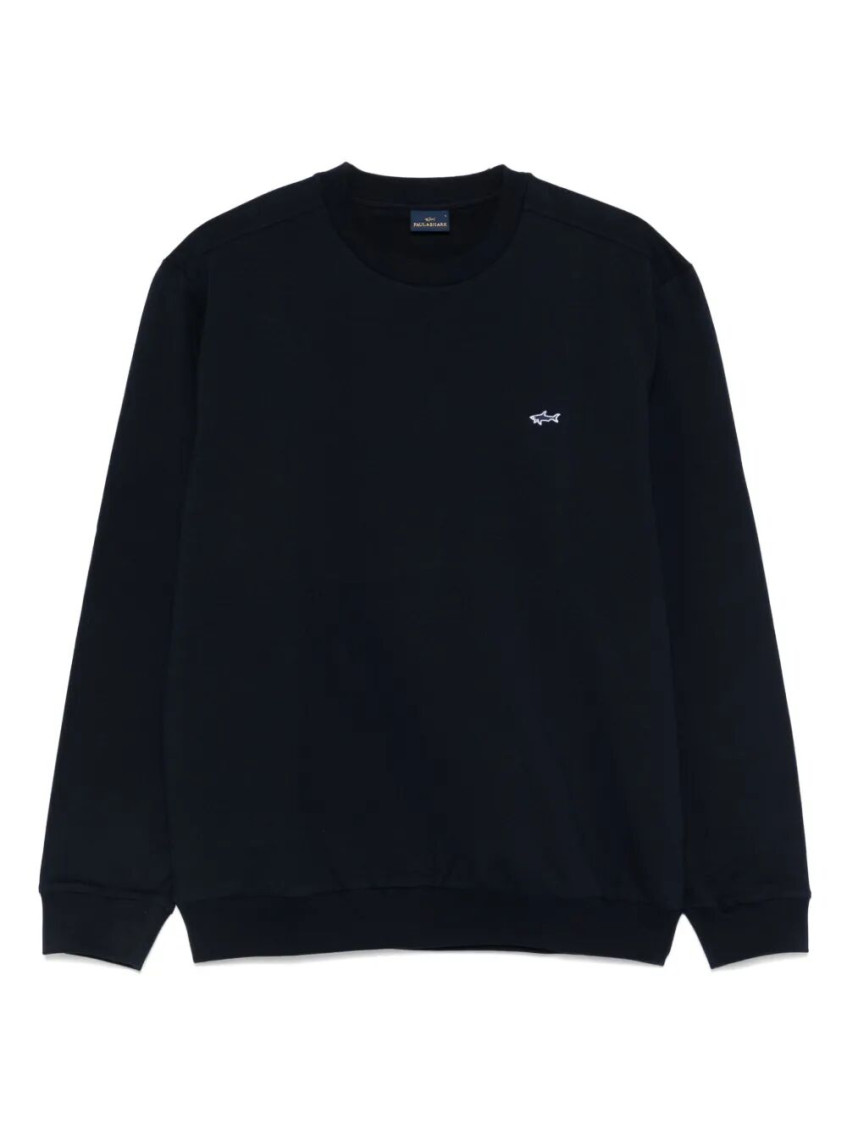 Paul & Shark Sweatshirt Mit Logo-applikation In Blue