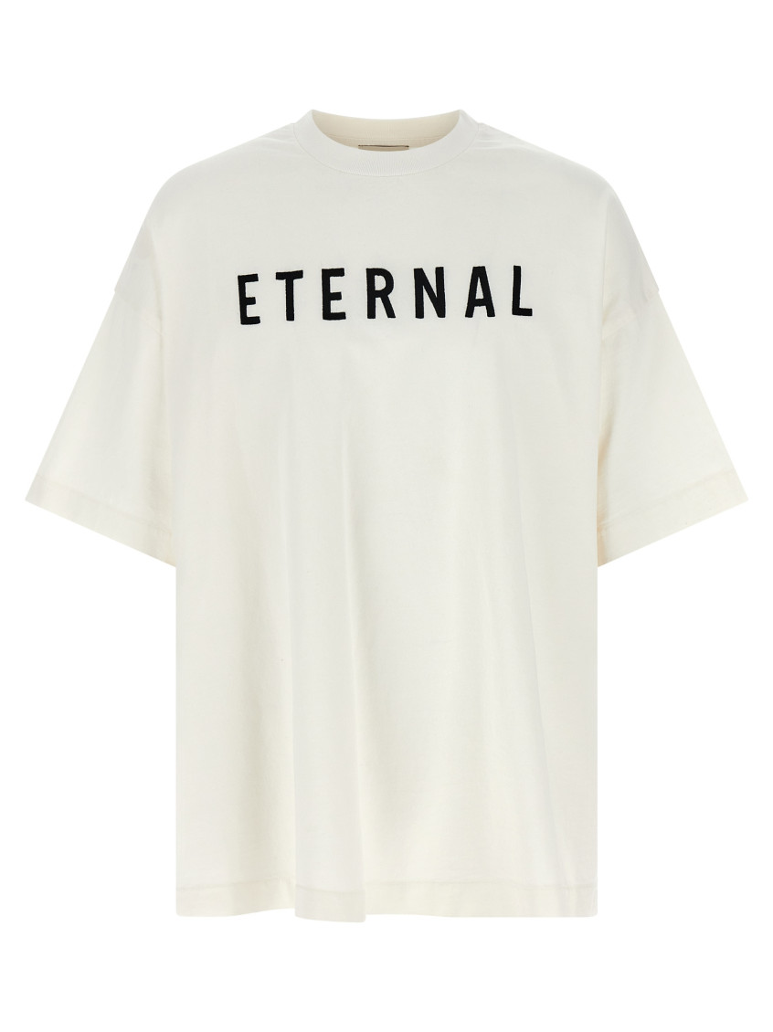 Fear Of God Eternal Oversized Logo-detailed Cotton-jersey T-shirt In White