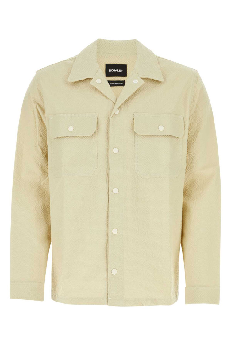 Shop Howlin' Sand Stretch Cotton Magic Work Shirt In Beige