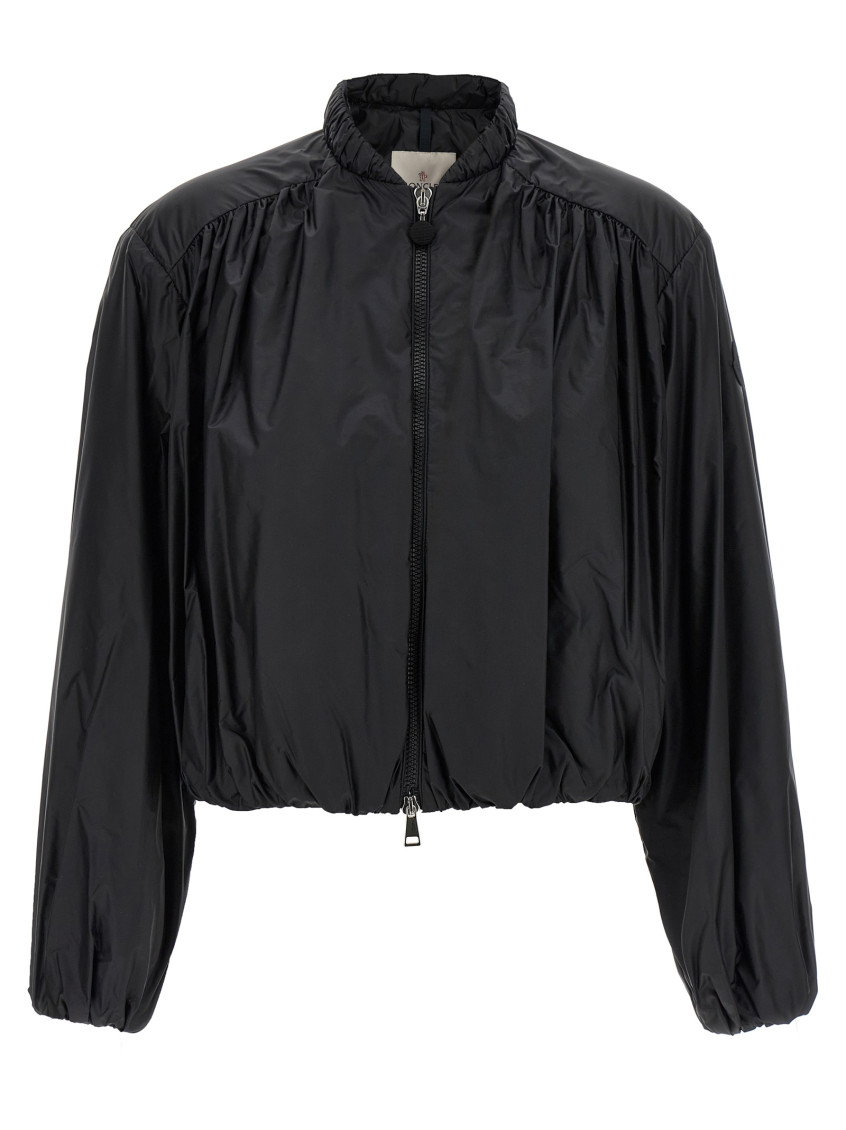 Shop Moncler Black Chazeron Bomber Jacket