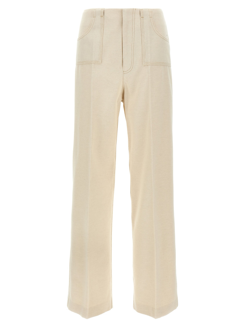 Shop Philosophy White Canvas Pants