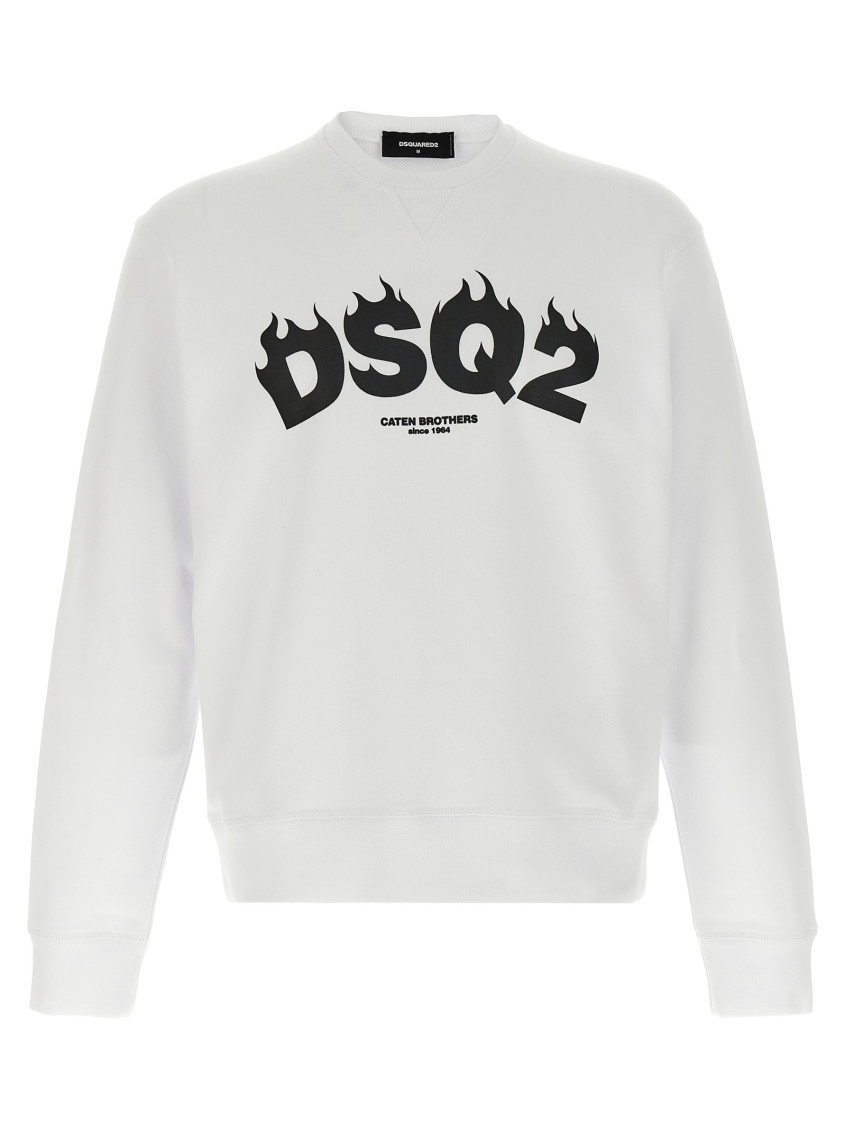 Dsquared2 Cool Fit Sweatshirt In White