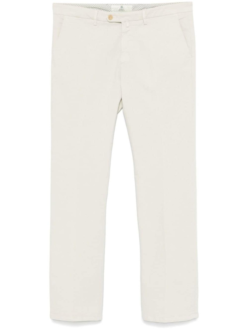 Borrelli Belt-loop Casual Pants In Beige