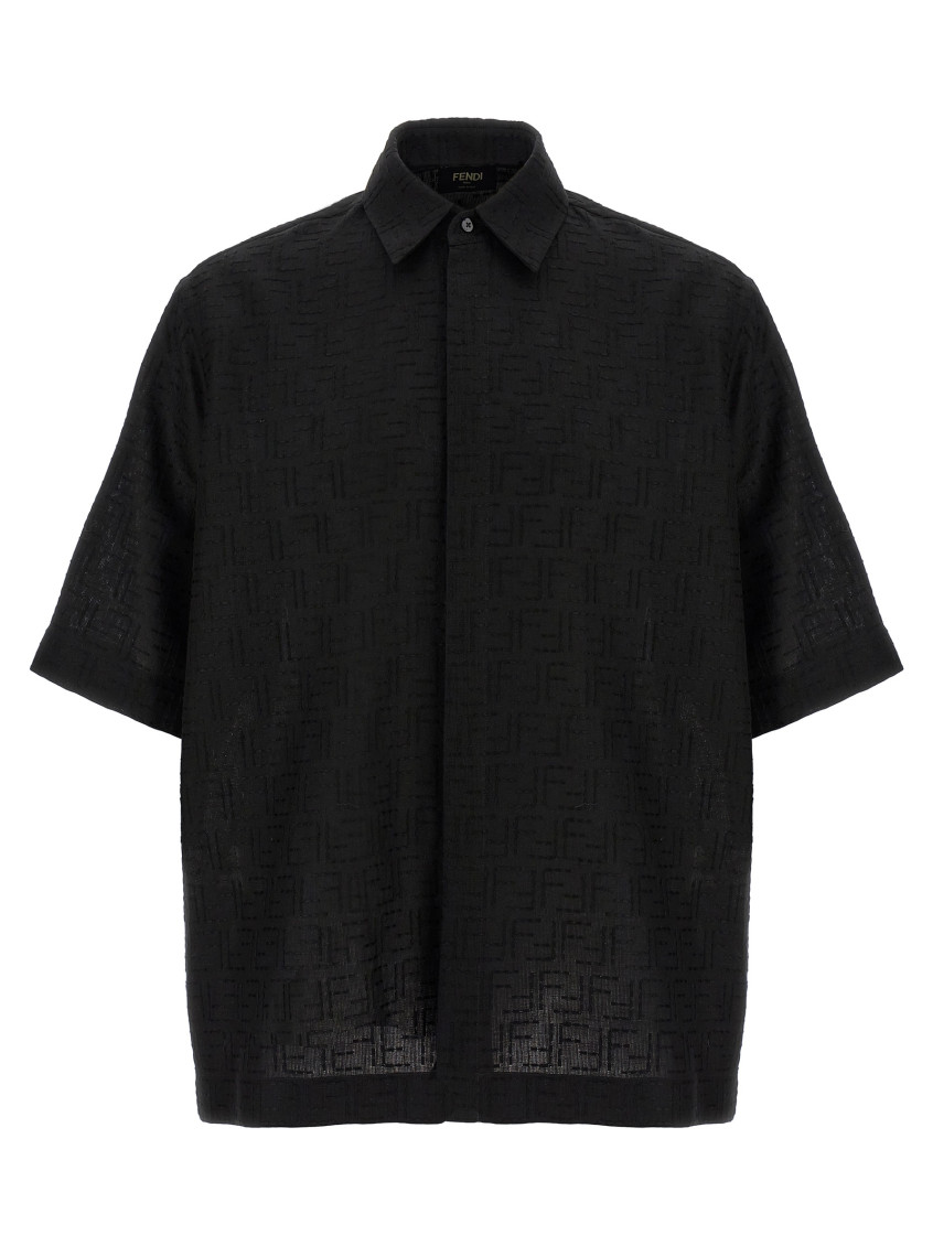 Fendi Ff Shirt In Black