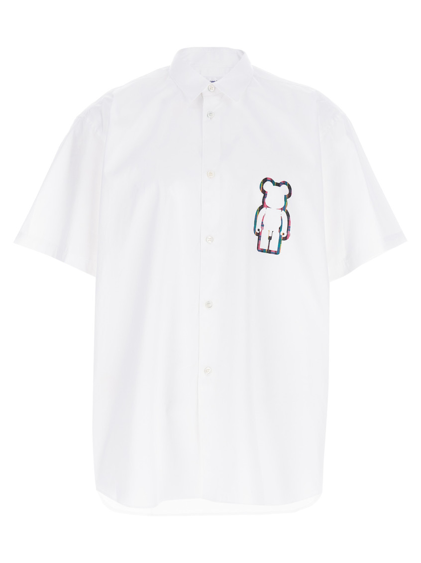 Comme Des Garçons Short Sleeve Shirt In White