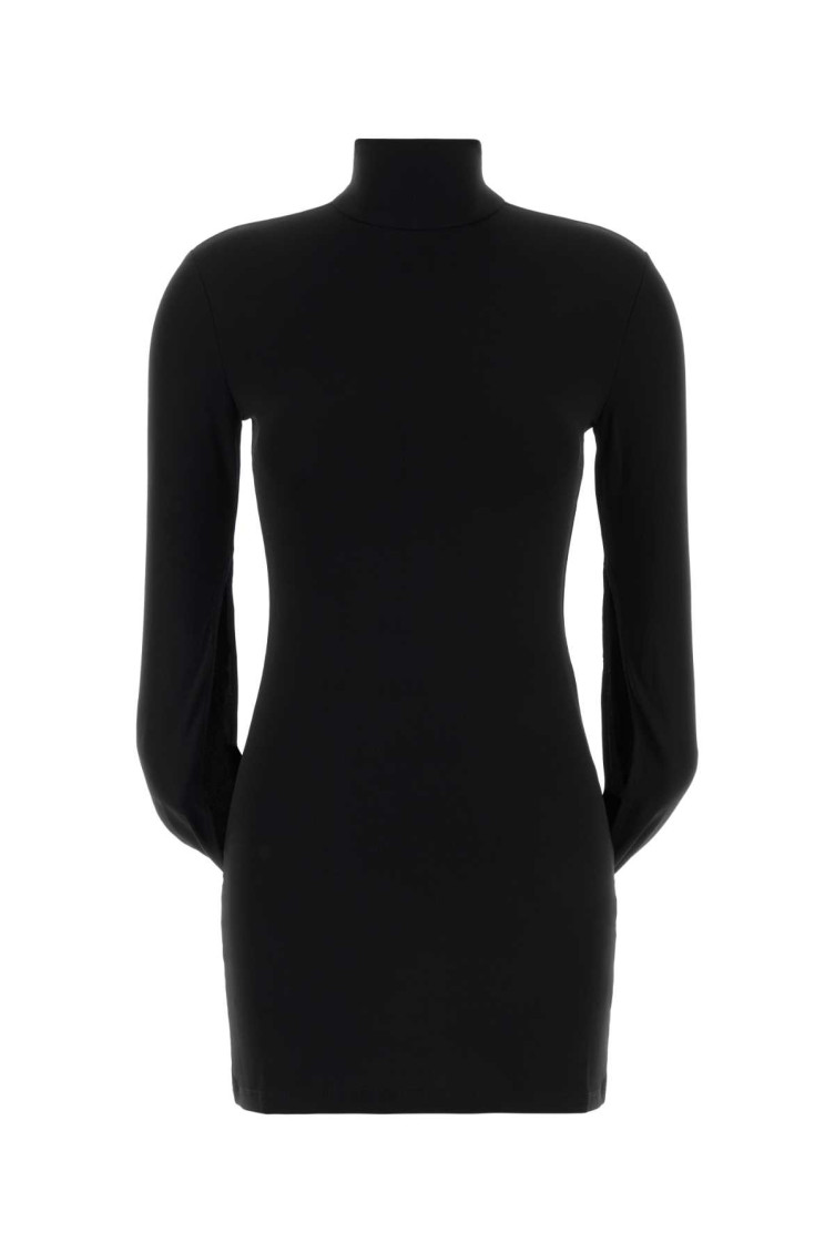 knee length dresses for ladies Black Bow Sleeve Belinda Mini Dress main image 1