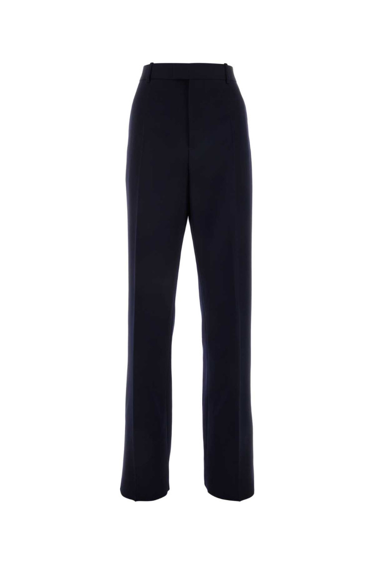 Bottega Veneta Sartorial Grain De Poudre Trousers In Dark Blue
