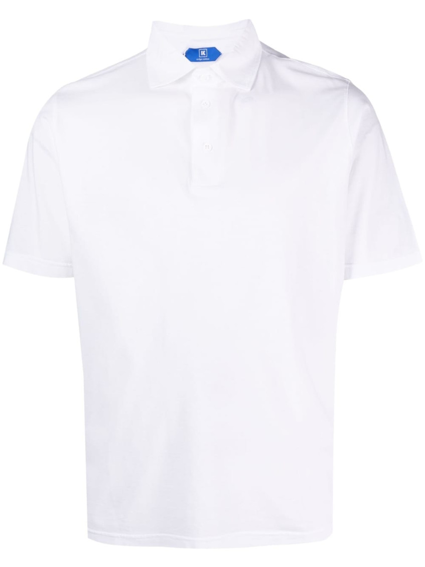 Kired Buttoned Polo Shirt In White