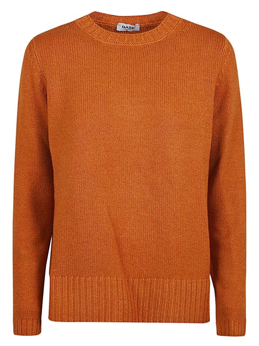 Baserange Base Wool And Cashmere Blend Sweater In Orange
