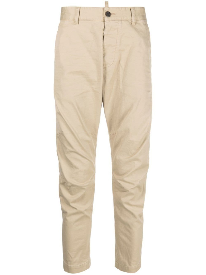 Dsquared2 Beige Stretch Cotton Sexy Chino Pant Beige Dsquared Uomo 52 In Beige
