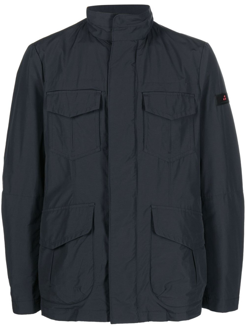 Peuterey Long Sleeve Casual Jacket In Blue