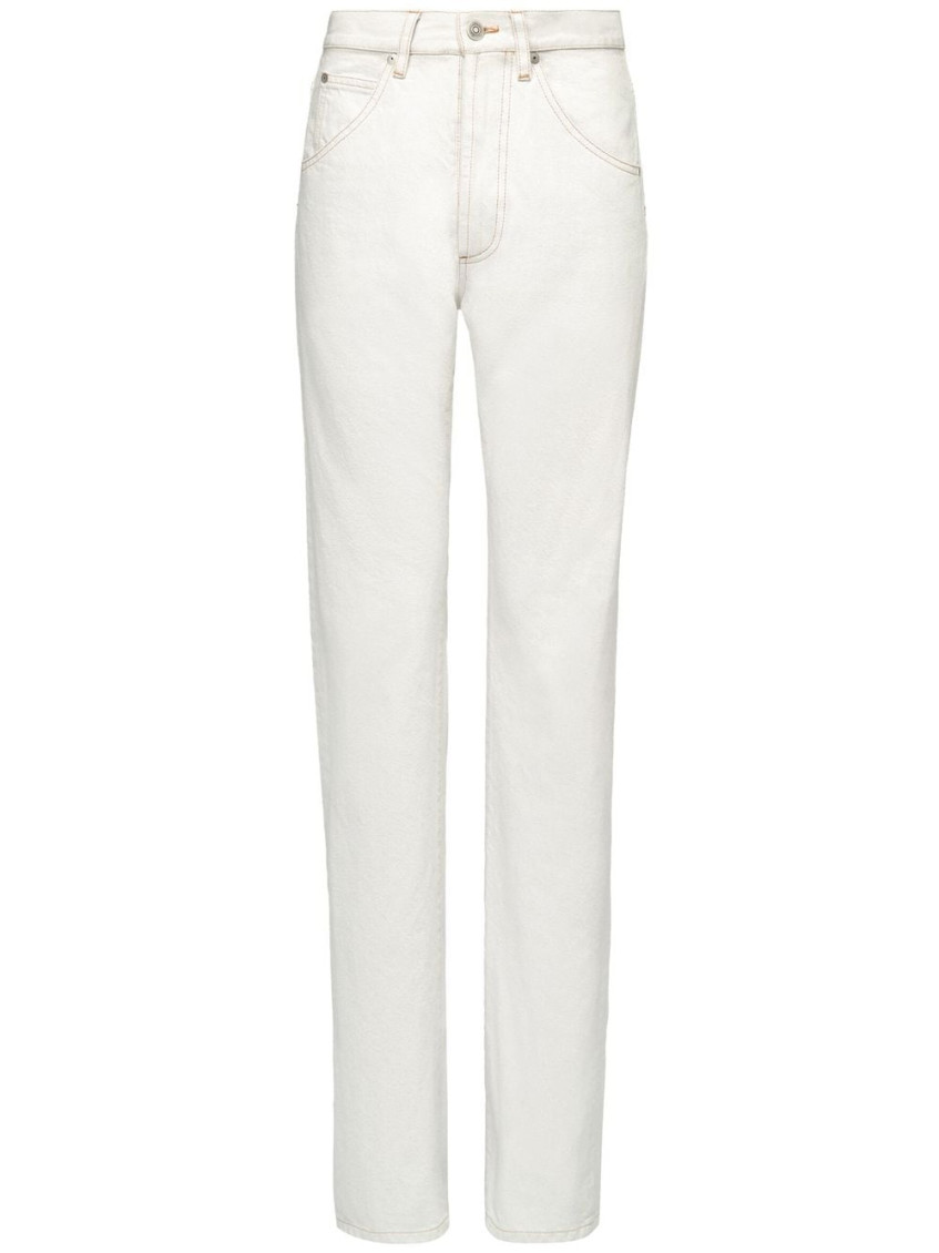 Maison Margiela Woman Pants Off White Size 28 Cotton In Beige