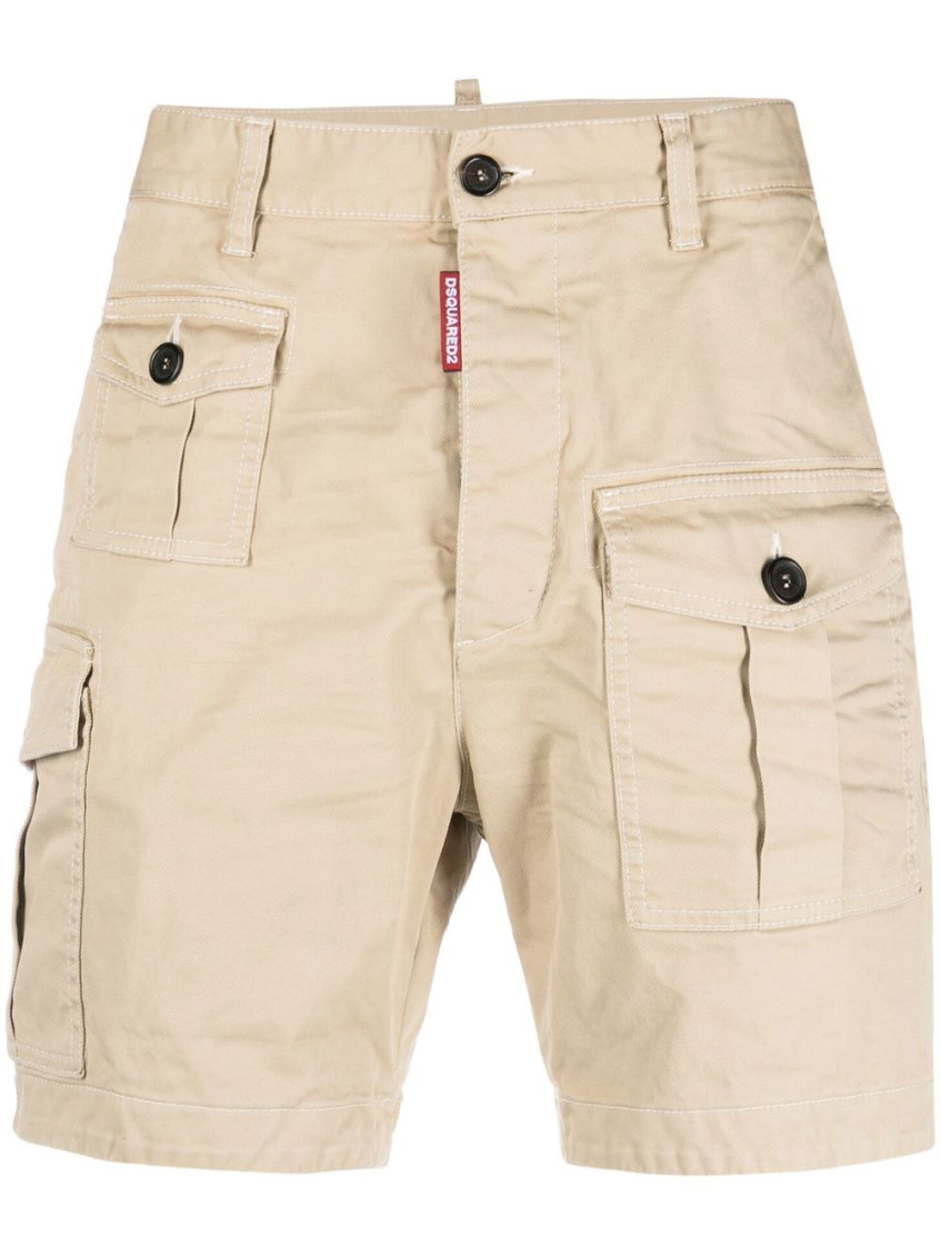 Dsquared2 Beige Cargo Shorts In Beige