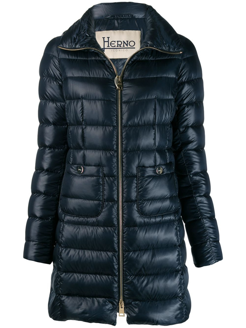 Herno Blue Maria Padded Jacket In Blue