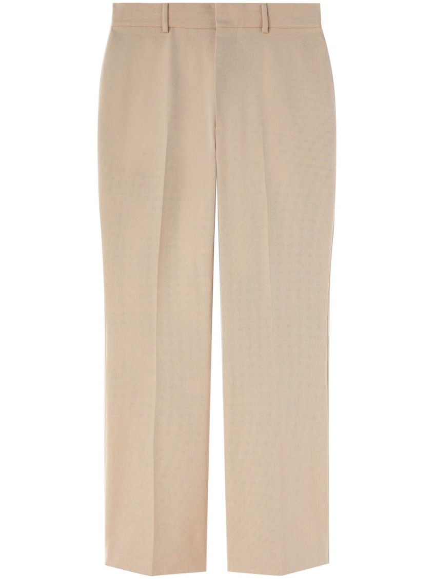 Palm Angels Men's Flared Trousers In Beige