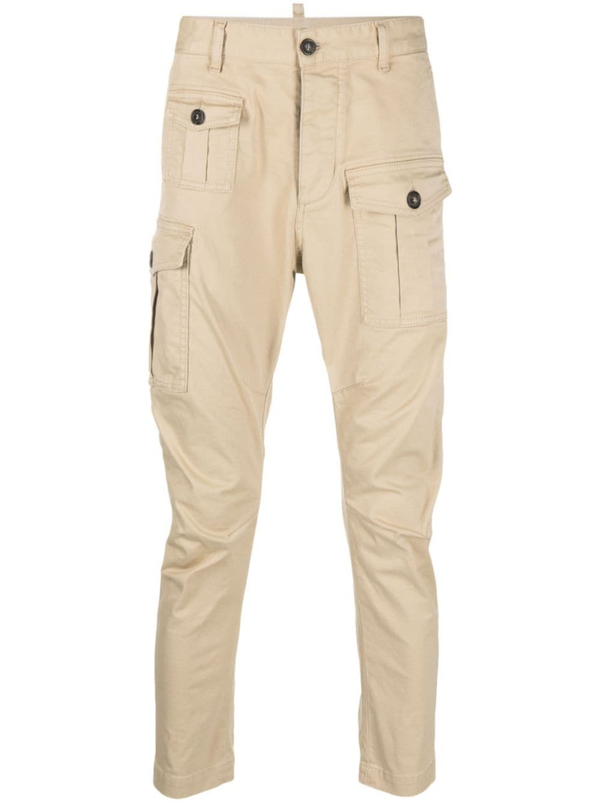 Shop Dsquared2 Beige Cargo Pants