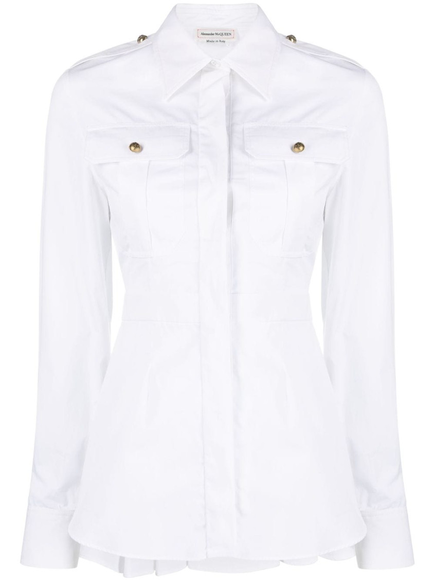 Alexander Mcqueen Alexander Mc Queen Organic Cotton Shirt In White