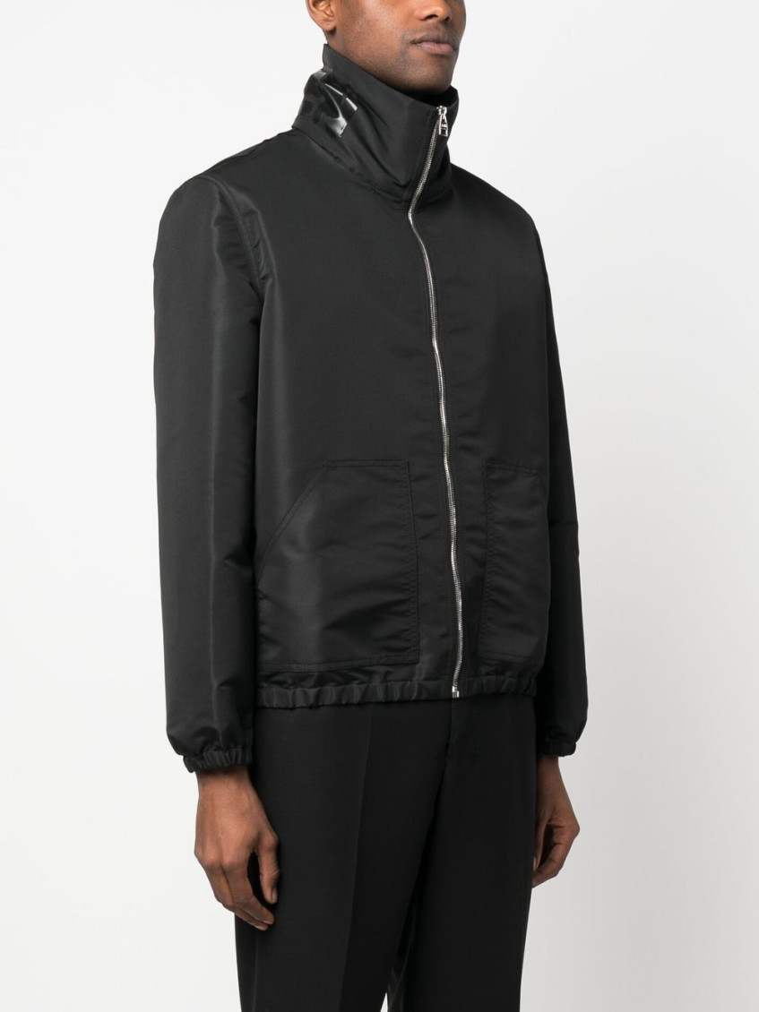 Alexander McQueen Black Logo Bomber Jacket for Men Online India at