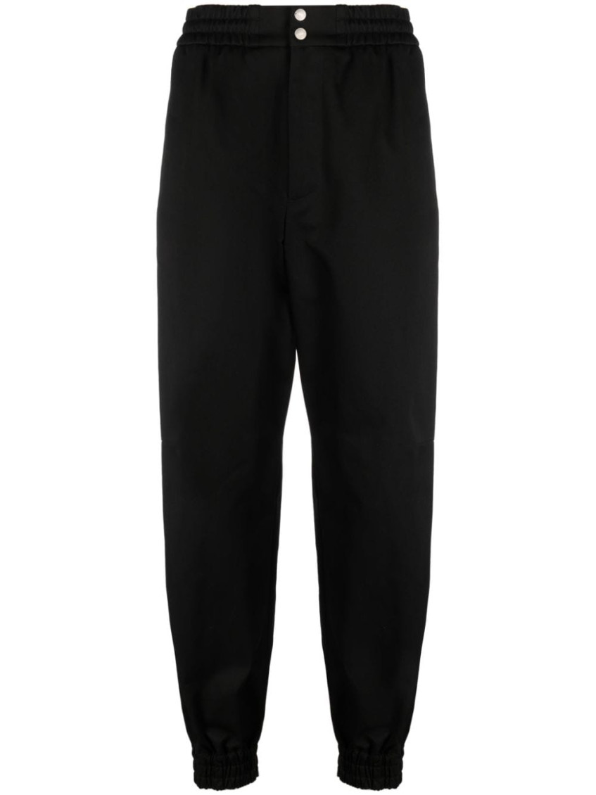 Alexander Mcqueen Cotton Sweatpants Men In Black