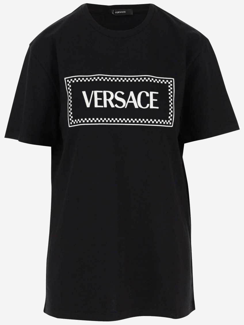 Shop Versace Black Vintage Logo T-shirt