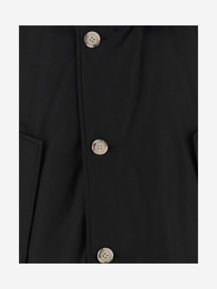 Woolrich Black Arctic Parka In Ramar Cloth for Men Online India at 