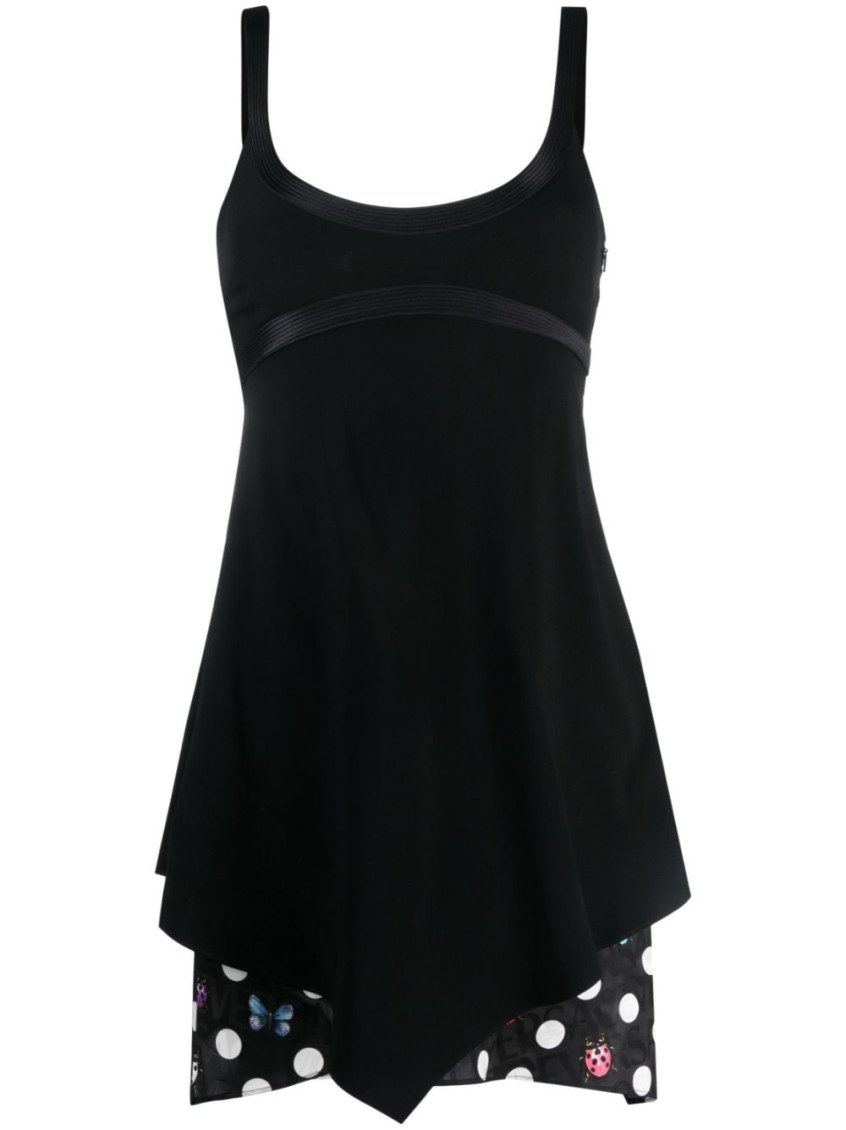 Versace X Dua Lipa Butterflies Minidress In Black