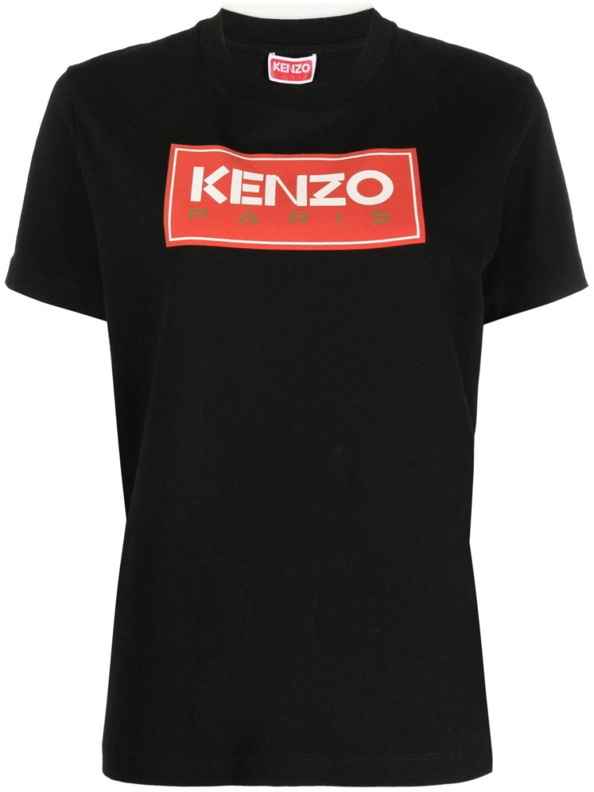 Kenzo Black Black Kenzo Paris Cotton T shirt for Women Online USA at Darveys