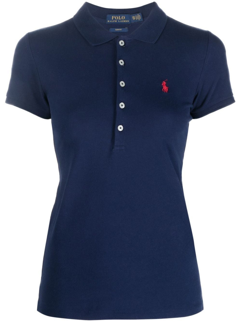 Shop Polo Ralph Lauren Dark Blue Julie Polo