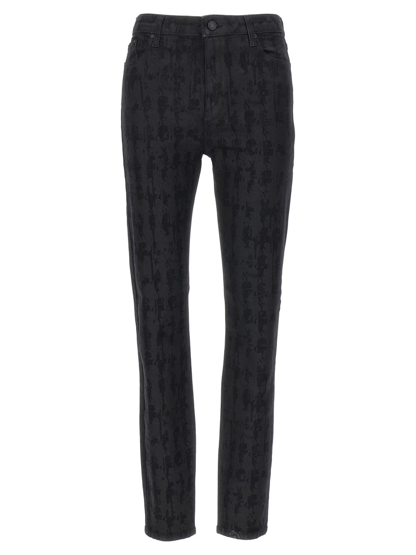 Shop Karl Lagerfeld Black High Waist Jeans