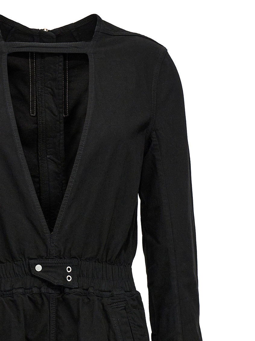 オールインワン・サロペット RICK OWENS 'Eclipse Bodybag' one-length bodysuit Rick Owens Black Eclipse Bodybag one-length bodysuit for