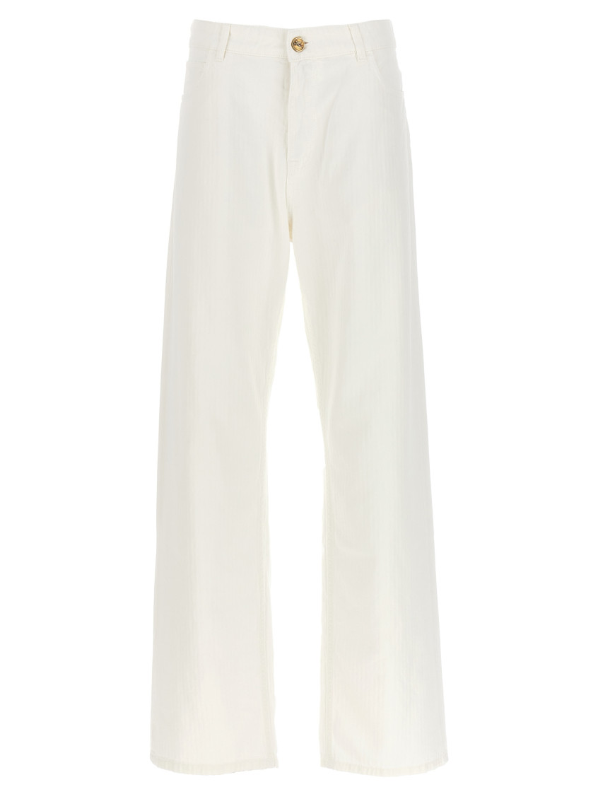 デニム・ジーパン ETRO WHITE COTTON JEANS Etro White Cotton Jeans for Women Online USA at Darveys.com