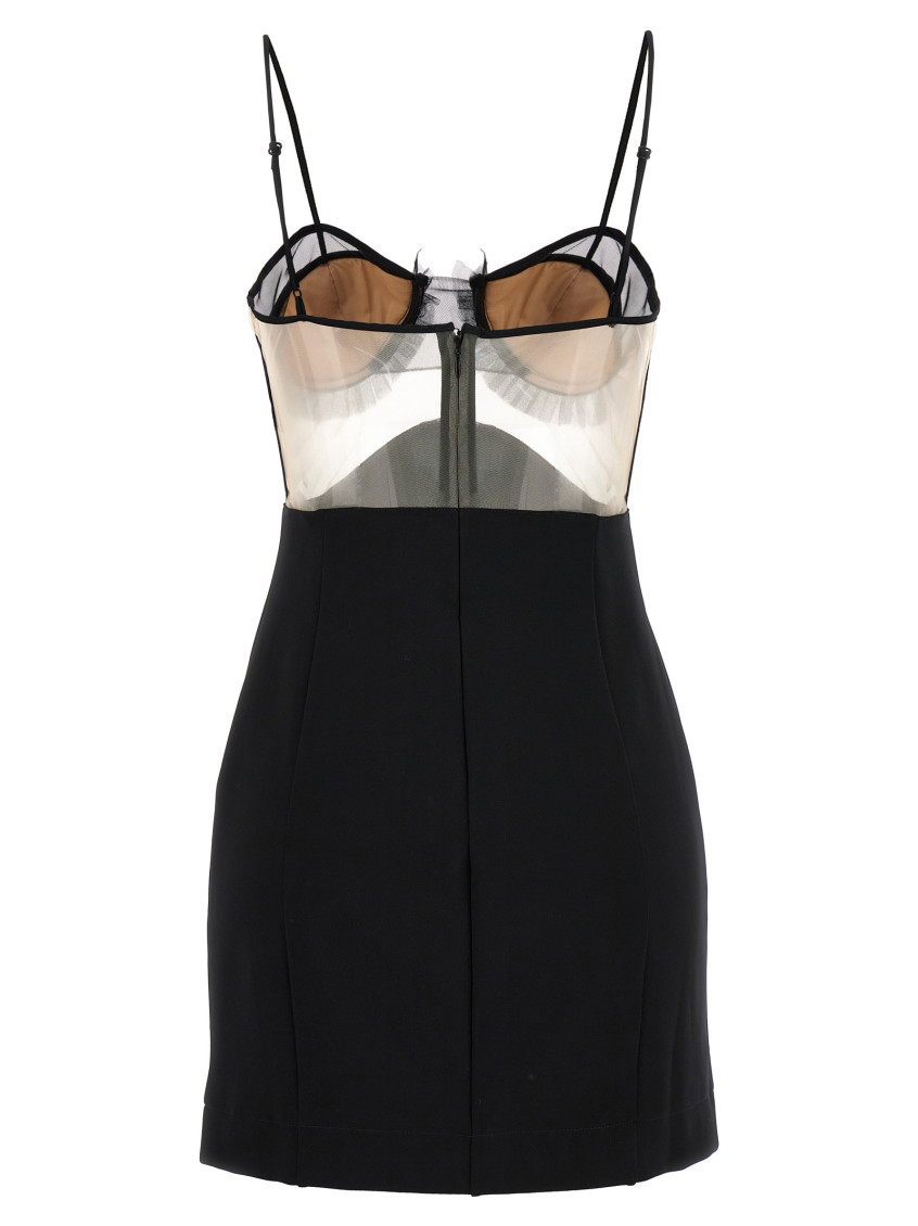 ワンピース NENSI DOJAKA 'Explosive Flower Bra' dress Black Nensi Dojaka Black Explosive Flower Bra Dress for Women