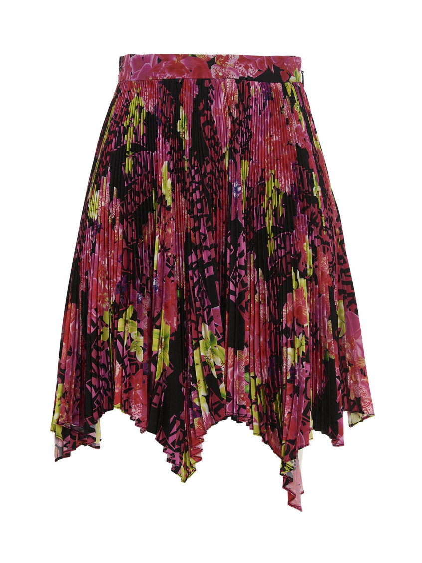 Shop Versace Multicolor Orchid  Skirt