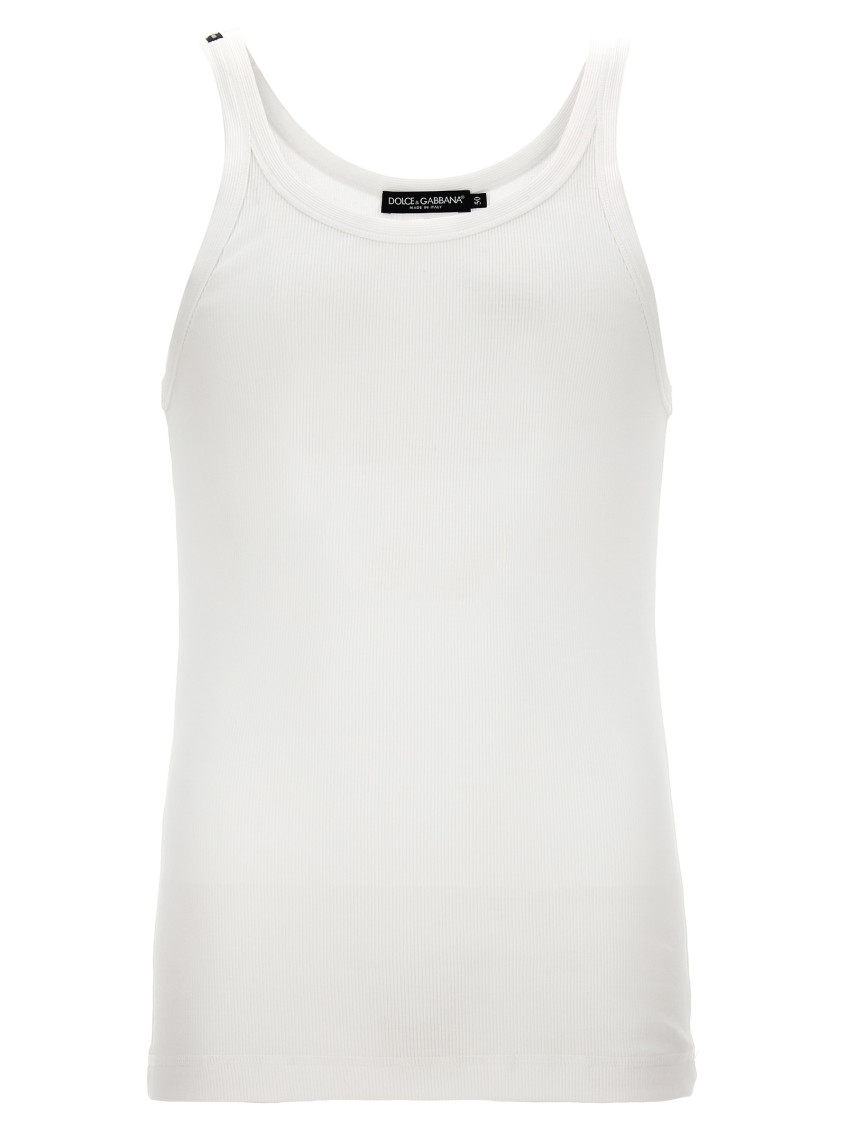 Dolce & Gabbana Cotton Jersey Tank Top In White