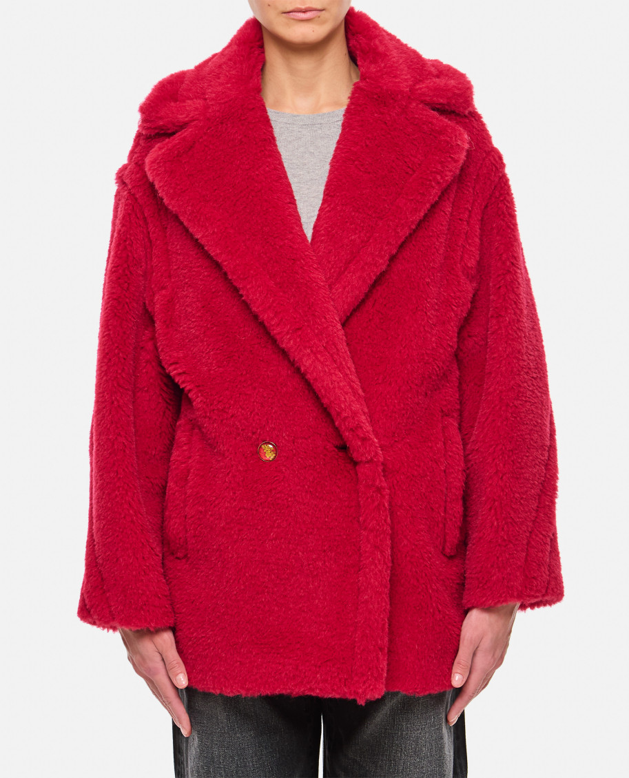 Max Mara Red Double Breasted Coat