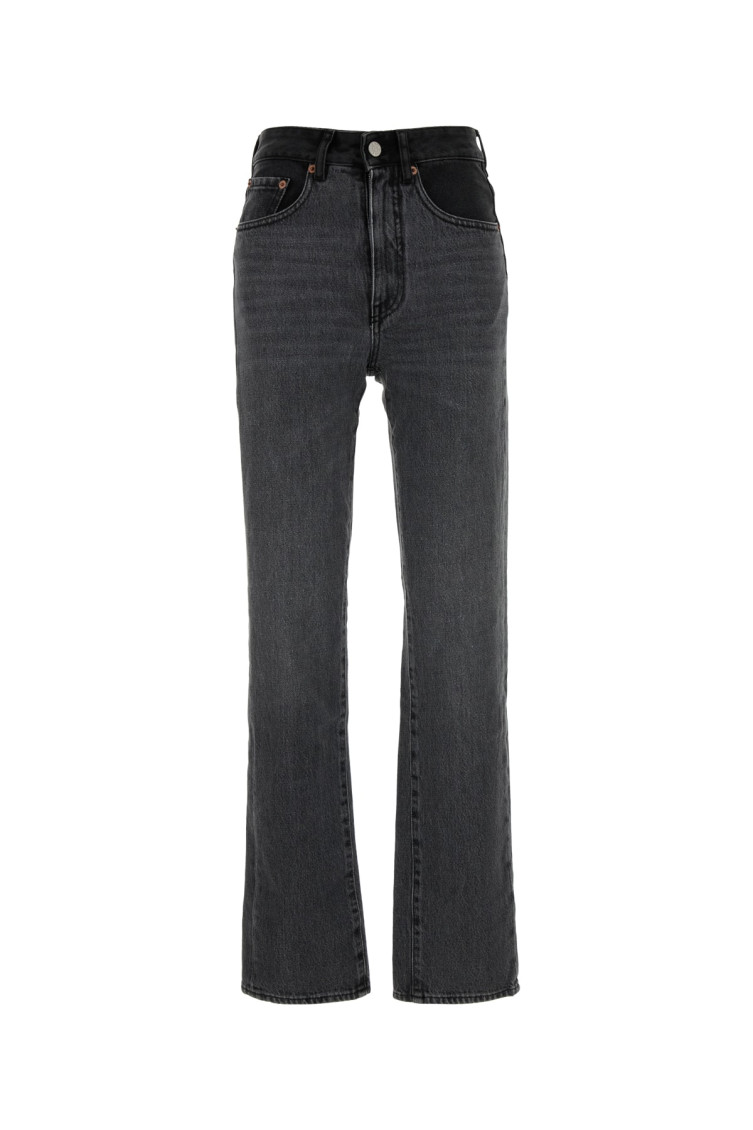 Mm6 Maison Margiela Grey Two Tone Jeans