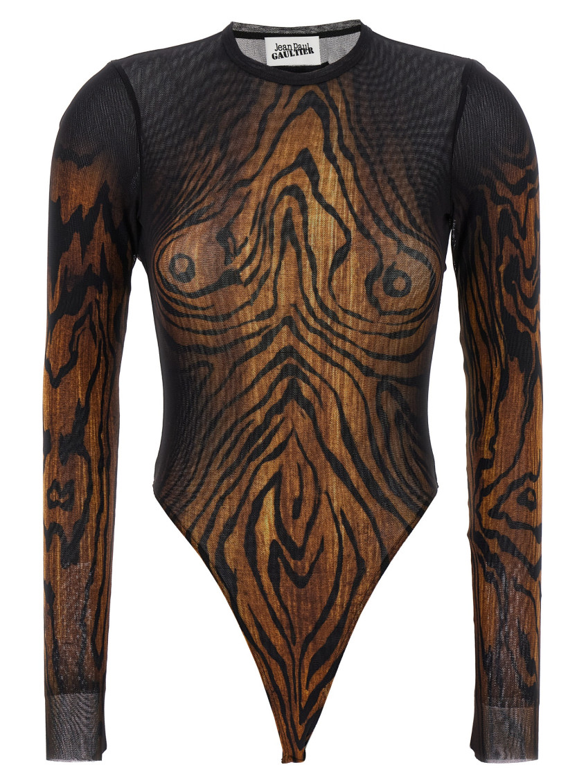 Jean Paul Gaultier Brown The Wood Bodysuit