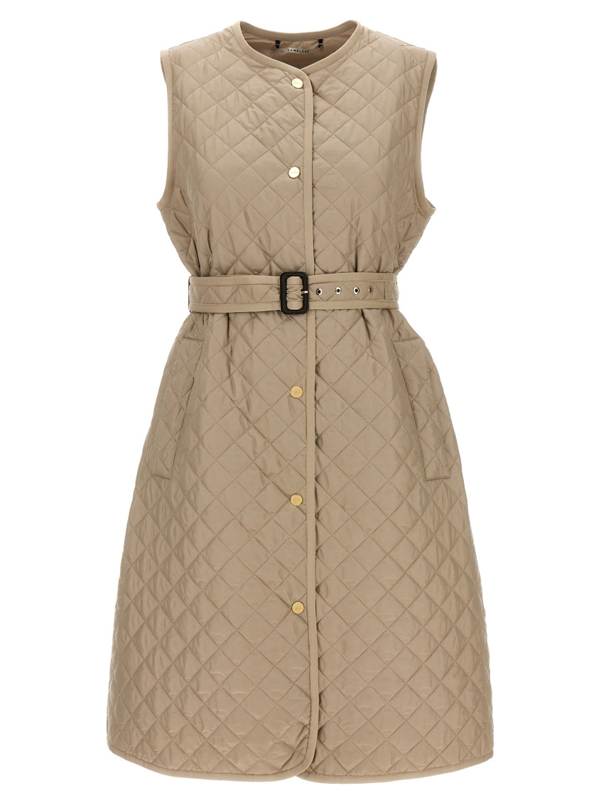 Max Mara Brown Lauren Long Vest
